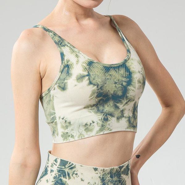 women strap seamless sport crop deep v-neck backless camisole tie-dye print wireless padded yoga vest gym clothing, White;black
women strap seamless sport crop deep v-neck backless camisole tie-dye print wireless padded yoga vest gym clothing, White;black