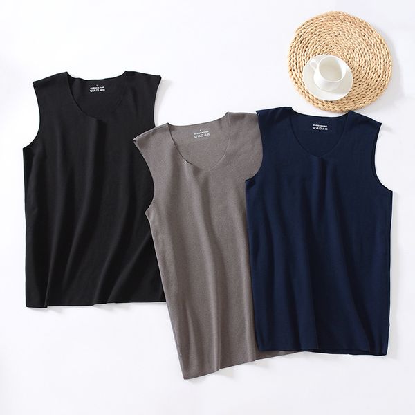 men' tank vest warm double-sided velvet solid tight wide shoulder fitness sleeveless seamless thin v-neck, White;black
men' tank vest warm double-sided velvet solid tight wide shoulder fitness sleeveless seamless thin v-neck, White;black