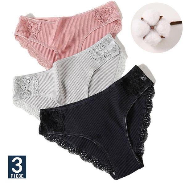 women's panties -xxl 3pcs cotton underwear set comfort underpants floral lace briefs for woman low-rise pantys intimates, Black;pink
women's panties -xxl 3pcs cotton underwear set comfort underpants floral lace briefs for woman low-rise pantys intimates, Black;pink