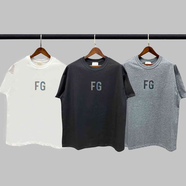 brand tested fear of god main line fg rich short sleeve high street fashion brand loose fog reflective colorful lovers t-shirt, White;black
brand tested fear of god main line fg rich short sleeve high street fashion brand loose fog reflective colorful lovers t-shirt, White;black