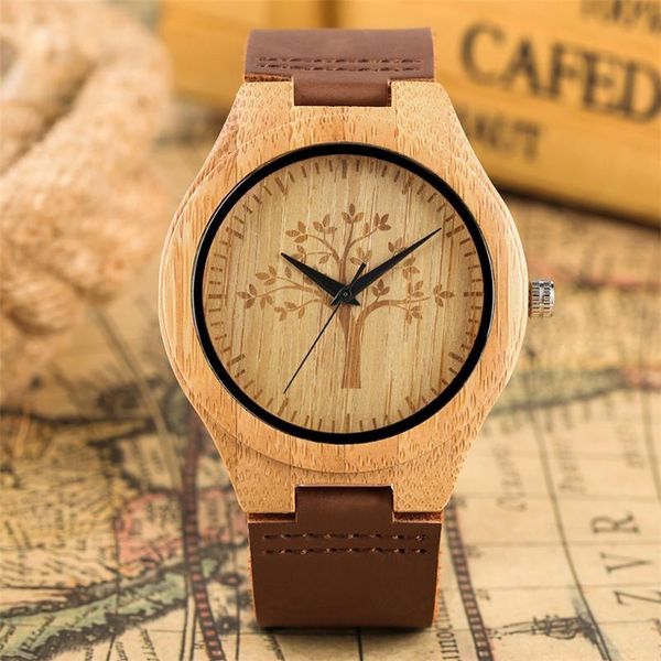 wristwatches coffee brown genuine leather quartz men watch natural bamboo case engraving tree black analog male wooden timepiece, Slivery;brown
wristwatches coffee brown genuine leather quartz men watch natural bamboo case engraving tree black analog male wooden timepiece, Slivery;brown