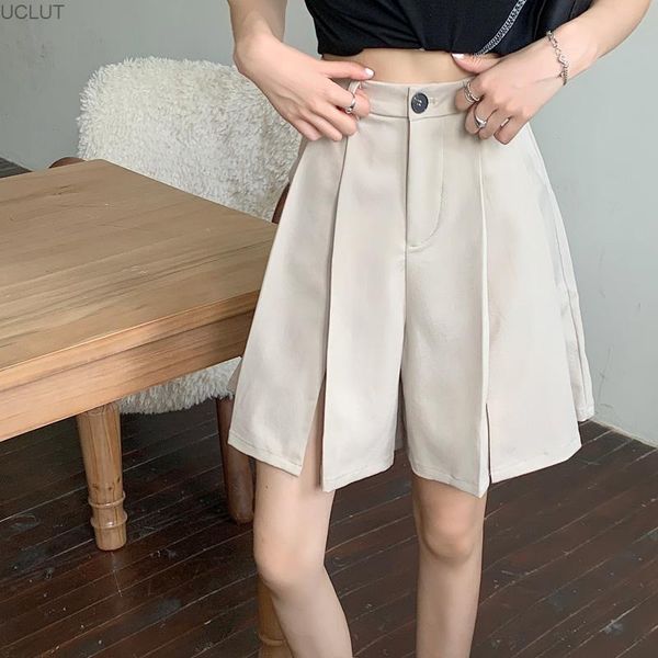 women's pants & capris design sense split wide leg summer 2021 korean loose and versatile high waist casual, Black;white
women's pants & capris design sense split wide leg summer 2021 korean loose and versatile high waist casual, Black;white