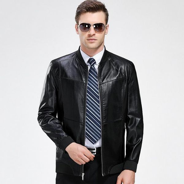 men's fur & faux male business casual plus size genuine jacket men autumn spring leather clothing sheep skin jackets coats, Black
men's fur & faux male business casual plus size genuine jacket men autumn spring leather clothing sheep skin jackets coats, Black
