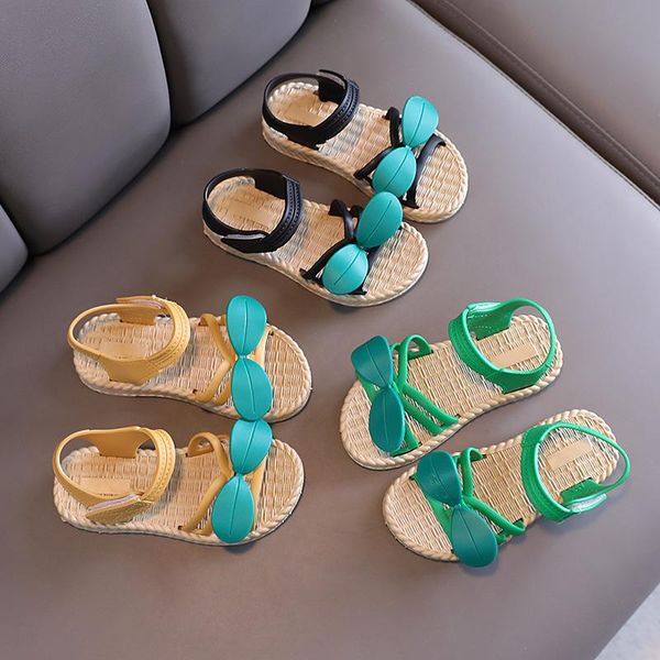 sandals girls children beach kids summer shoes sweet princess soft fashion student casual sandal sba014, Black;red
sandals girls children beach kids summer shoes sweet princess soft fashion student casual sandal sba014, Black;red