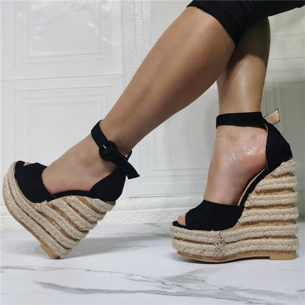 sandals brand design great quality big size 47 summer straw platform extreme high heels woman shoes wedges, Black
sandals brand design great quality big size 47 summer straw platform extreme high heels woman shoes wedges, Black
