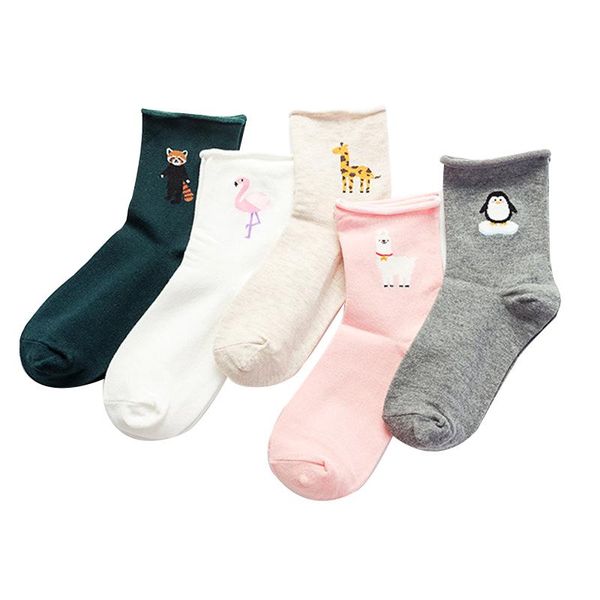 socks casual flamingo modis harajuku cartoon funny women short sock animal llama lolita happy female, Pink;yellow 
socks casual flamingo modis harajuku cartoon funny women short sock animal llama lolita happy female, Pink;yellow