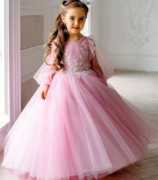 2021 backless lace pearls flower girl dresses ball gown long sleeves tulle lilttle kids birthday pageant weddding gowns zj674, White;blue
2021 backless lace pearls flower girl dresses ball gown long sleeves tulle lilttle kids birthday pageant weddding gowns zj674, White;blue