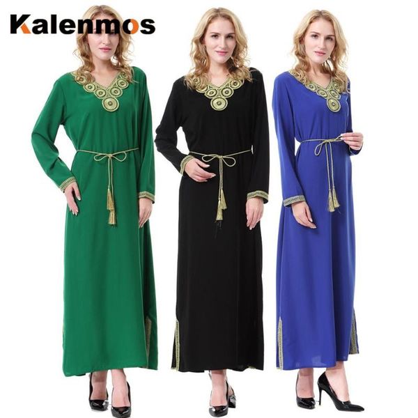 casual dresses kalenmos modest muslim abaya dress women long sleeve applique split lace-up party night vestidos mujer islamic clothing, Black;gray
casual dresses kalenmos modest muslim abaya dress women long sleeve applique split lace-up party night vestidos mujer islamic clothing, Black;gray