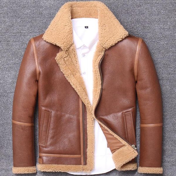 men's leather & faux 2021 genuine jacket men vintage autumn winter sheepskin coat shearling wool fur man m1903 kj3214, Black
men's leather & faux 2021 genuine jacket men vintage autumn winter sheepskin coat shearling wool fur man m1903 kj3214, Black