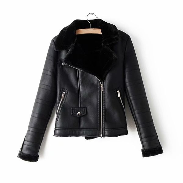 fashion women faux lamb wool fur leather jacket winter lady black thick jackets cool female turn down collar outerwear 210527
fashion women faux lamb wool fur leather jacket winter lady black thick jackets cool female turn down collar outerwear 210527