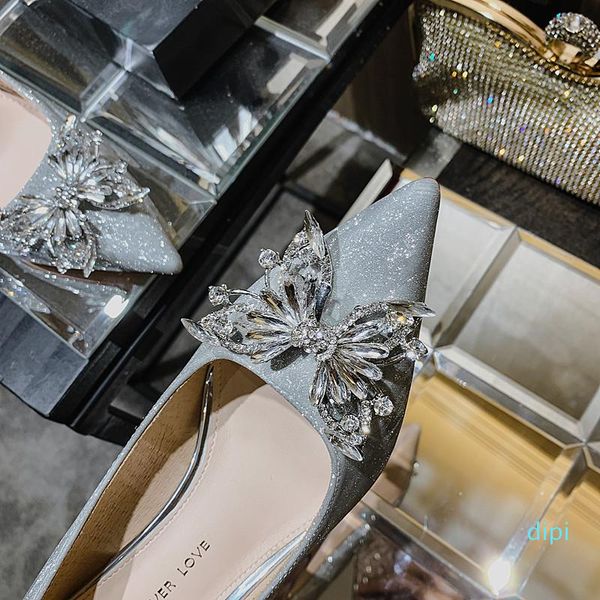 -dress shoes formal banquet 2021 wedding crystal bridal pointed sequin high heeled women's thin bridesmaid, Black
-dress shoes formal banquet 2021 wedding crystal bridal pointed sequin high heeled women's thin bridesmaid, Black