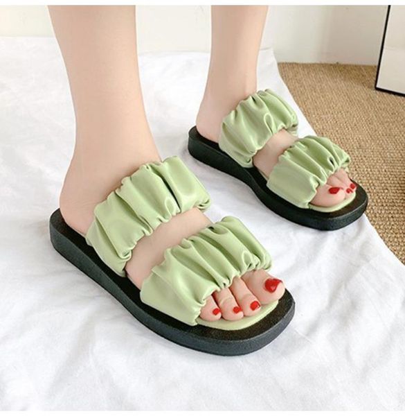 summer square toe slipper women shoes woman pu leather thick-soled lace ruffles flats slides fashion platform slippers, Black
summer square toe slipper women shoes woman pu leather thick-soled lace ruffles flats slides fashion platform slippers, Black