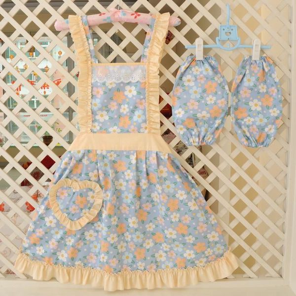 aprons ladies pastoral flower kitchen cooking for women princess dresses wave lace apron cafe baking home accessories
aprons ladies pastoral flower kitchen cooking for women princess dresses wave lace apron cafe baking home accessories