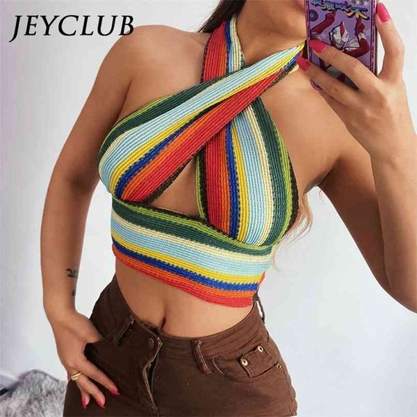 y2k knit halter neck crop women summer fashion color striped camisole harajuku backless party beach tank tee 210705, White
y2k knit halter neck crop women summer fashion color striped camisole harajuku backless party beach tank tee 210705, White