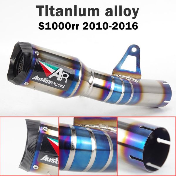 motorcycle exhaust system s1000rr titanium alloy slip-on muffler escape moto for 2010-2021
motorcycle exhaust system s1000rr titanium alloy slip-on muffler escape moto for 2010-2021