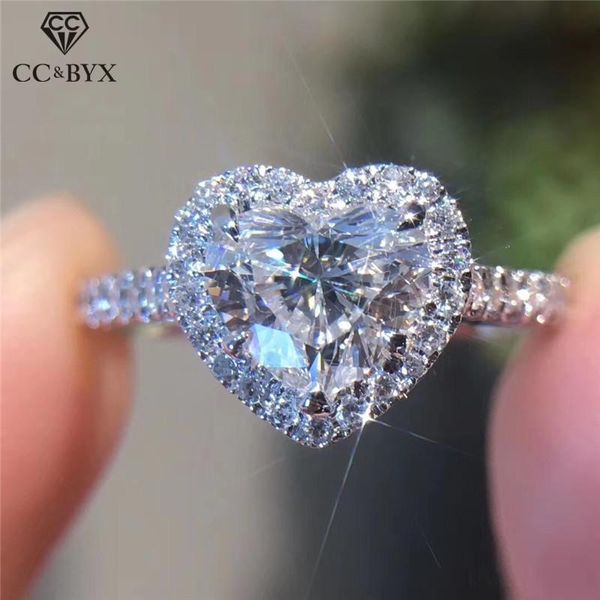 cluster rings silver for women s925 heart cubic zirconia ring elegant wedding engagement propose bridal jewelry loves gift 829, Golden;silver
cluster rings silver for women s925 heart cubic zirconia ring elegant wedding engagement propose bridal jewelry loves gift 829, Golden;silver