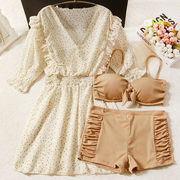 swimwear long-sleeved chiffon blouse conservative block belly of students show thin body spring bathing suits female, White;black
swimwear long-sleeved chiffon blouse conservative block belly of students show thin body spring bathing suits female, White;black