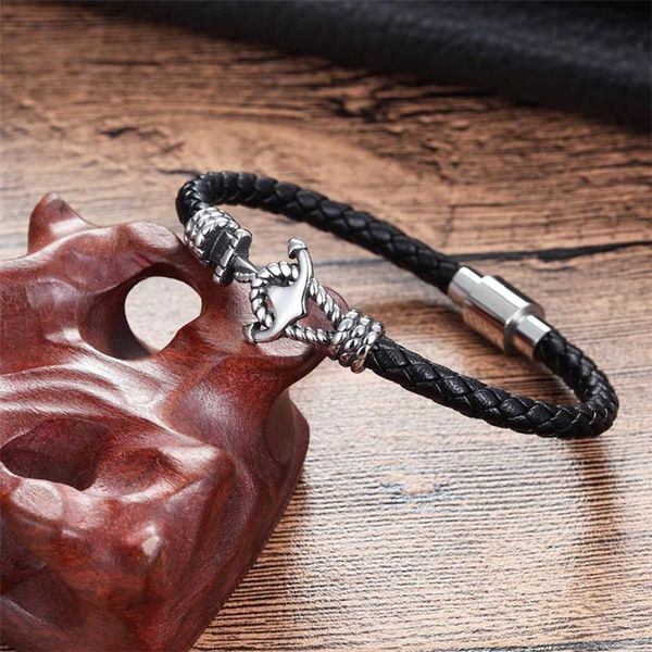 cuff 2021 stainless steel bracelet men jewelry punk black woven genuine leather bangle vintage gifts wholesale, White
cuff 2021 stainless steel bracelet men jewelry punk black woven genuine leather bangle vintage gifts wholesale, White
