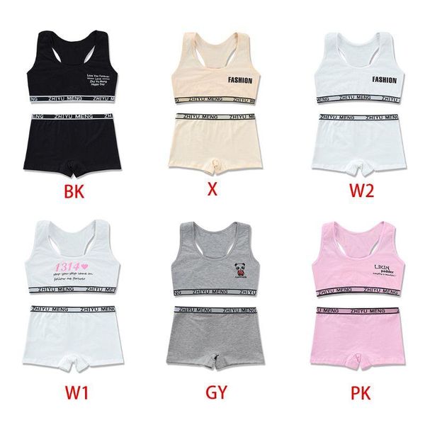 bras teenager sport cotton underwear set young girls racerback letters bra boyshort x3ue, Red;black
bras teenager sport cotton underwear set young girls racerback letters bra boyshort x3ue, Red;black