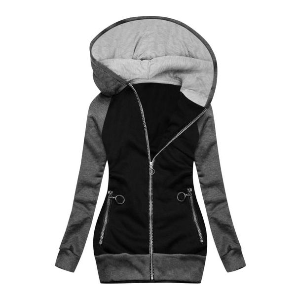 women's jackets women fashion streetwear color matching jacket zipper pocket sweatshirt long sleeve hooded coat chaqueta mujer #8, Black;brown
women's jackets women fashion streetwear color matching jacket zipper pocket sweatshirt long sleeve hooded coat chaqueta mujer #8, Black;brown