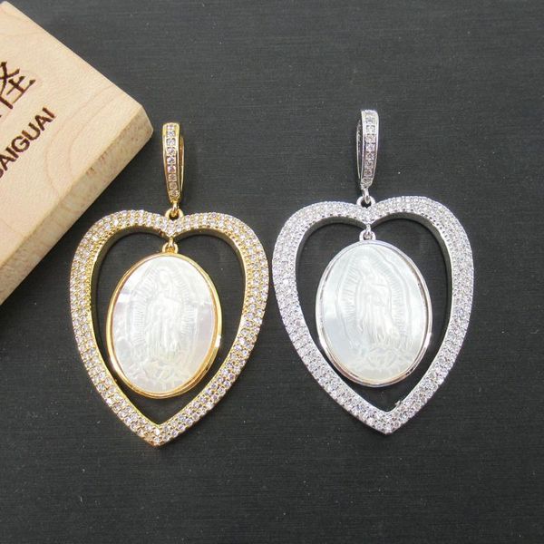 charms apdgg 30x36mm virgin mary white mop cameo shell gold plated cubic zircon cz paved connector necklace pendant jewelry diy, Bronze;silver
charms apdgg 30x36mm virgin mary white mop cameo shell gold plated cubic zircon cz paved connector necklace pendant jewelry diy, Bronze;silver