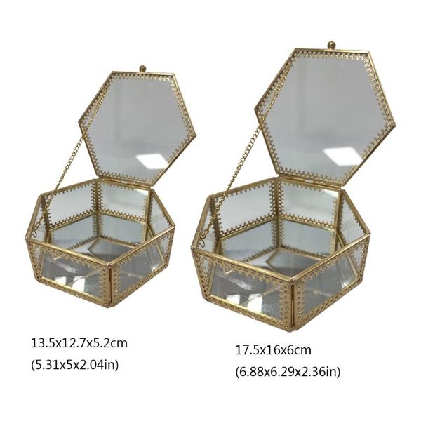 jewelry pouches, bags 40gb hexagon gold brass glass trinket box display geometric organizer, Pink;blue
jewelry pouches, bags 40gb hexagon gold brass glass trinket box display geometric organizer, Pink;blue
