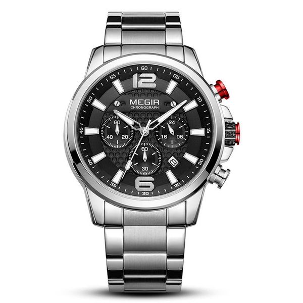 wristwatches megir 2156 men's quartz wrist watch men stainless steel band chronograph mens watches luminous waterproof, Slivery;brown
wristwatches megir 2156 men's quartz wrist watch men stainless steel band chronograph mens watches luminous waterproof, Slivery;brown