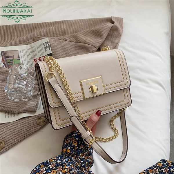 evening bags ladies fashion lock flap chain bag retro pu leather solid color casual shoulder messenger luxury designer
evening bags ladies fashion lock flap chain bag retro pu leather solid color casual shoulder messenger luxury designer