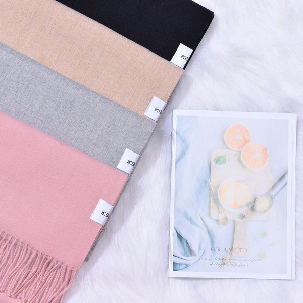 scarves autumn and winter solid scarf women men classic tassel thickened warm shawl monochrome imitation cashmere, Blue;gray
scarves autumn and winter solid scarf women men classic tassel thickened warm shawl monochrome imitation cashmere, Blue;gray