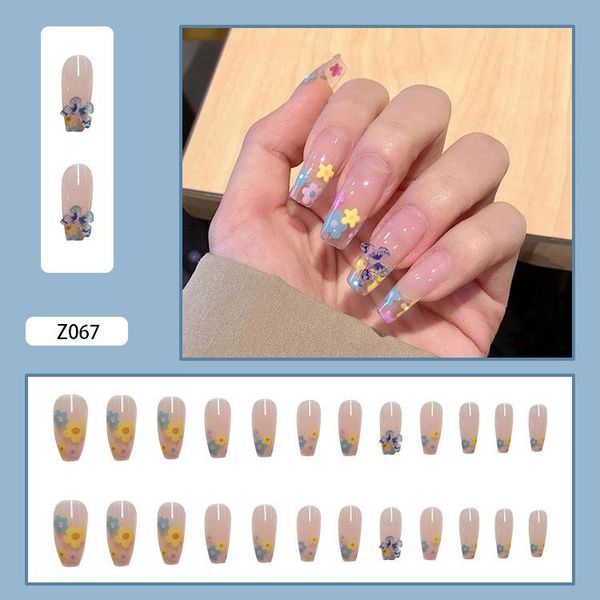 false nails 24pcs colorful flower printed nail patch glue type removable long paragraph fashion manicure teea889, Red;gold
false nails 24pcs colorful flower printed nail patch glue type removable long paragraph fashion manicure teea889, Red;gold