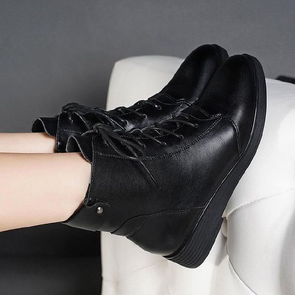 boots 886black leather female lace up ankle for women shoes woman wedges heels warm plush winter ladies bootskm9, Black
boots 886black leather female lace up ankle for women shoes woman wedges heels warm plush winter ladies bootskm9, Black