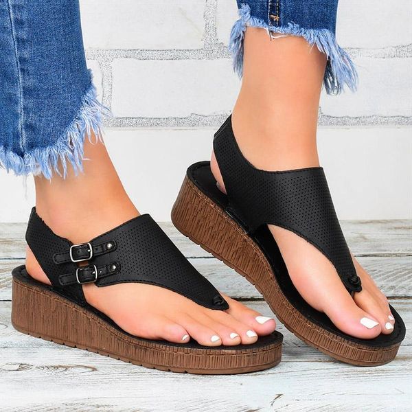 sandals women platform with wedges shoes for summer chaussure femme flip flops wedge heels sandalias, Black
sandals women platform with wedges shoes for summer chaussure femme flip flops wedge heels sandalias, Black