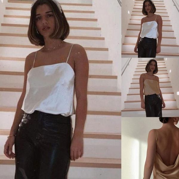 women's tanks & camis null women summer sleeveless satin tank square collar cowl pleated backless camisole solid color spaghetti st, White
women's tanks & camis null women summer sleeveless satin tank square collar cowl pleated backless camisole solid color spaghetti st, White