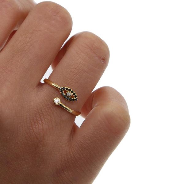 cluster rings gold rose color factory promotion black cz evil eye charm open midi women ladies turkish ring, Golden;silver
cluster rings gold rose color factory promotion black cz evil eye charm open midi women ladies turkish ring, Golden;silver
