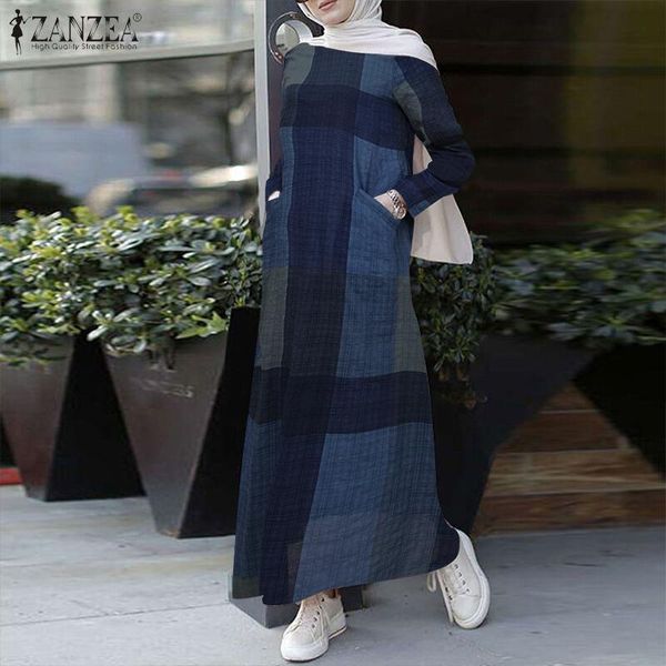 casual dresses retro long sleeve dubai abaya turkey hijab 2021 spring autumn fashion vestidos plaid check maxi dress loose robe 9k, Black;gray
casual dresses retro long sleeve dubai abaya turkey hijab 2021 spring autumn fashion vestidos plaid check maxi dress loose robe 9k, Black;gray