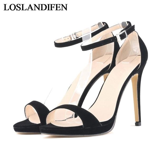 flock leather comfort women sandals summer ladies fashion shoes open toe high heel one strap sandal plus size nlk-c0106 dress, Black
flock leather comfort women sandals summer ladies fashion shoes open toe high heel one strap sandal plus size nlk-c0106 dress, Black