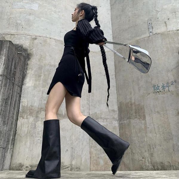 boots 2021 autumn knee-high women black motorcy round toe slip-on botas de mujer winter shoes
boots 2021 autumn knee-high women black motorcy round toe slip-on botas de mujer winter shoes