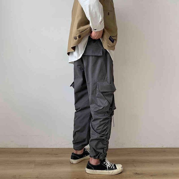 men cargo cotton pants pantalon hombre streetwear corridors abz635, Black 
men cargo cotton pants pantalon hombre streetwear corridors abz635, Black