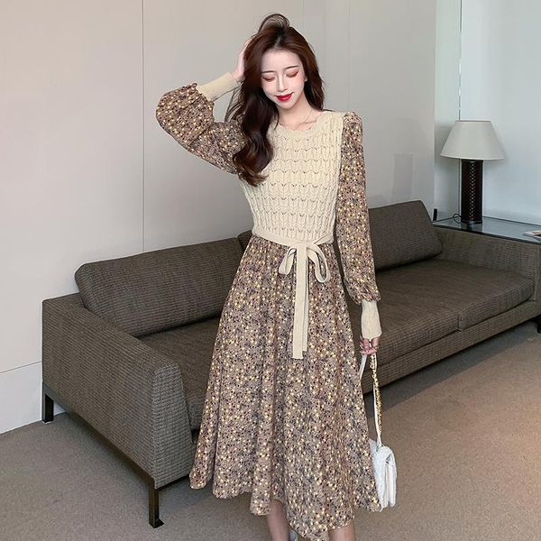 casual dresses jxmyy fashion products autumn chic retro gentle wind knitting stitching bandage floral dress women, Black;gray
casual dresses jxmyy fashion products autumn chic retro gentle wind knitting stitching bandage floral dress women, Black;gray