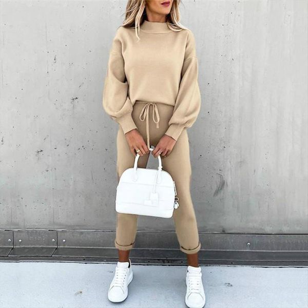 sets spring o neck womens pants streetwear pockets clothing full sleeves elastic waist casual long women, White
sets spring o neck womens pants streetwear pockets clothing full sleeves elastic waist casual long women, White