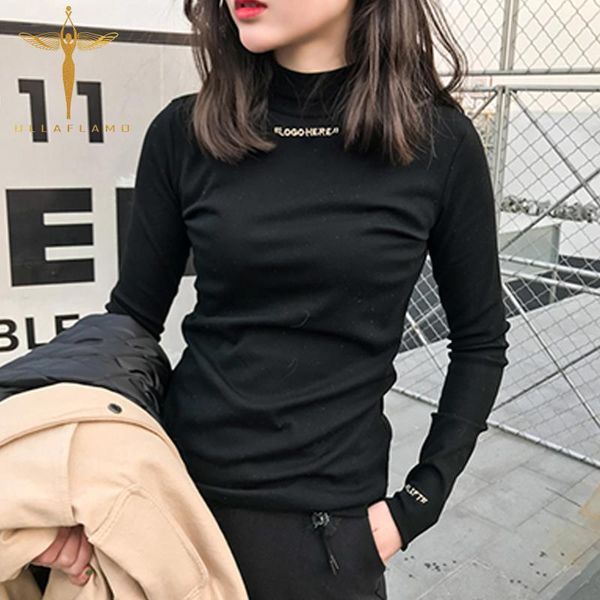 autumn slim turtleneck simple large women size letters embroidered student solid color long sleeve, White
autumn slim turtleneck simple large women size letters embroidered student solid color long sleeve, White