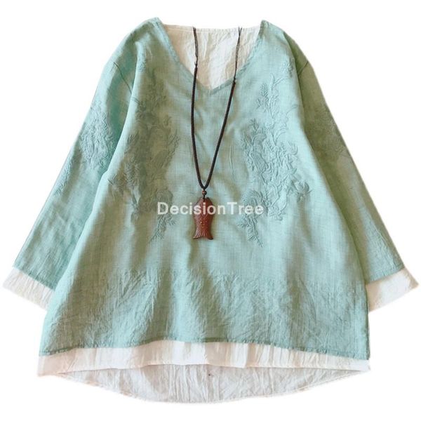 women full sleeve shirts printing floral blouses chinese style vintage hanfu cotton linen blouse ethnic clothing, Red
women full sleeve shirts printing floral blouses chinese style vintage hanfu cotton linen blouse ethnic clothing, Red