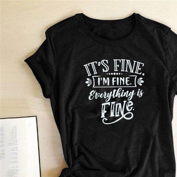 its fine women t shirt im everything is print short sleeve graphic tee busy mom clothes, White
its fine women t shirt im everything is print short sleeve graphic tee busy mom clothes, White