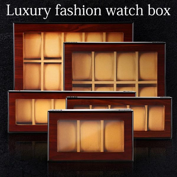 watch boxes & cases paint box flip wood grain storage case 3 /6 /12 /18 digits multi-digit clock display wristwatch protection, Black;blue
watch boxes & cases paint box flip wood grain storage case 3 /6 /12 /18 digits multi-digit clock display wristwatch protection, Black;blue