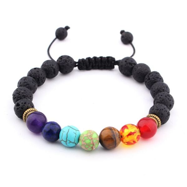 chakra beaded bracelet strands natural stones 8mm lava-rock yoga braided bracelets 100pcs/lot, Black
chakra beaded bracelet strands natural stones 8mm lava-rock yoga braided bracelets 100pcs/lot, Black