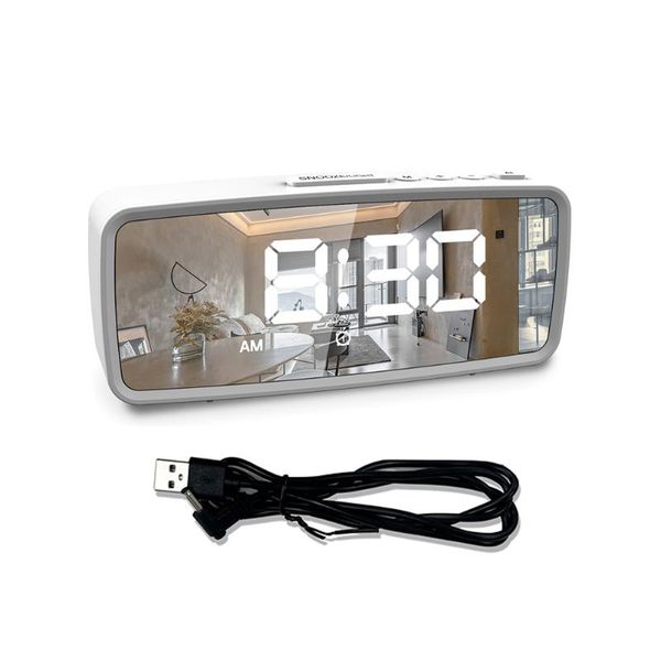 other clocks & accessories electronic digital display bedroom bedside decorative home alarm clock led mirror adjustable brightness usb port
other clocks & accessories electronic digital display bedroom bedside decorative home alarm clock led mirror adjustable brightness usb port