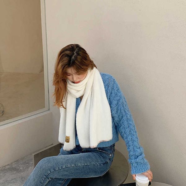 winter lovely solid color warm imitation cashmere female korean version small frh student thickened scarf versatile shawl, Blue;gray
winter lovely solid color warm imitation cashmere female korean version small frh student thickened scarf versatile shawl, Blue;gray