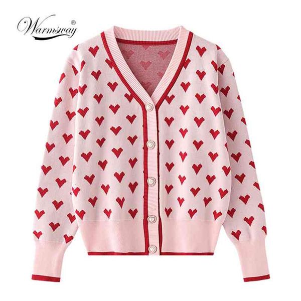 preppy style pink heart knit cardigans intarsia sweater women v neck loose elegaht thicken pull femme casual coat c-099 210812, White;black
preppy style pink heart knit cardigans intarsia sweater women v neck loose elegaht thicken pull femme casual coat c-099 210812, White;black