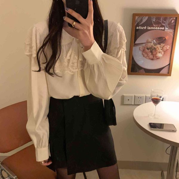 blouses autumn fashion peter pan collar loose chic elegance casual lady brief blouses streetwear shirts, White
blouses autumn fashion peter pan collar loose chic elegance casual lady brief blouses streetwear shirts, White