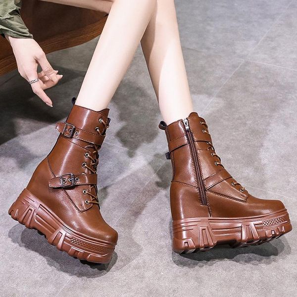boots platform wedge women shoes chunky ankle metal buckle punk goth motorcycle botines mujer 2021, Black
boots platform wedge women shoes chunky ankle metal buckle punk goth motorcycle botines mujer 2021, Black